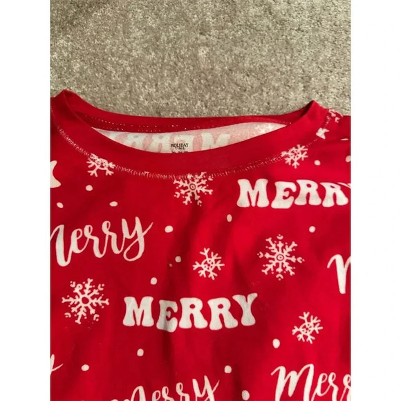 Holiday Time Christmas Family Matching Pajamas Set Red Cartoon Winter Size L/XL - Picture 11 of 15